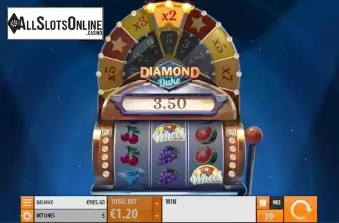 Win Screen 1. Diamond Duke from Quickspin