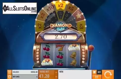 Win Screen 3. Diamond Duke from Quickspin