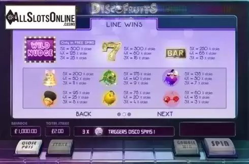 Screen3. Disco Fruits (Cayetano Gaming) from Cayetano Gaming