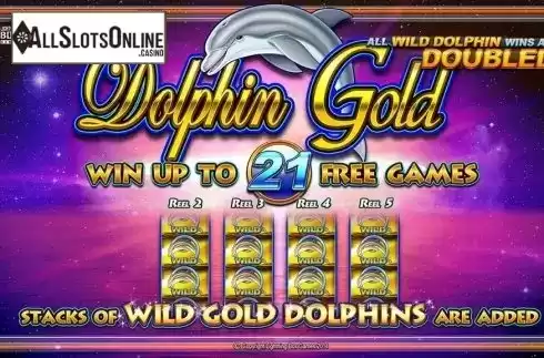 Intro screen. Dolphin Gold from Lightning Box
