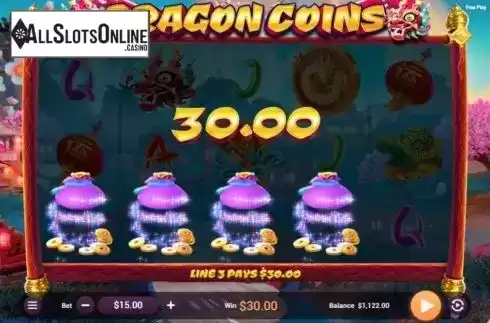 Win Screen 3. Dragon Coins from Revolver Gaming