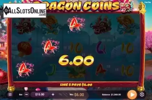 Win Screen 4. Dragon Coins from Revolver Gaming
