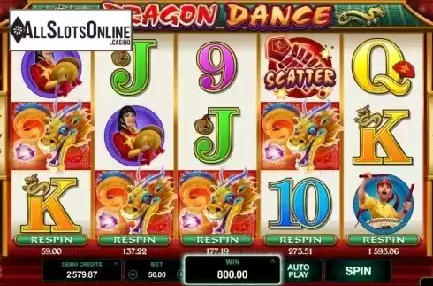 Screen9. Dragon Dance from Microgaming