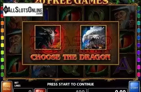 Screen4. Dragon Spell from Casino Technology