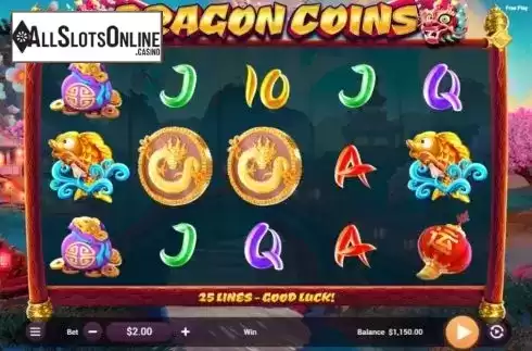 Reel Screen. Dragon Coins from Revolver Gaming