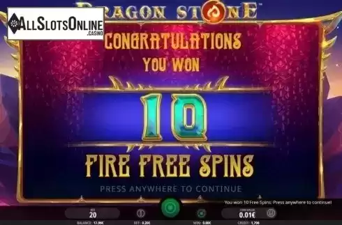 Free Spins 2. Dragon Stone from iSoftBet