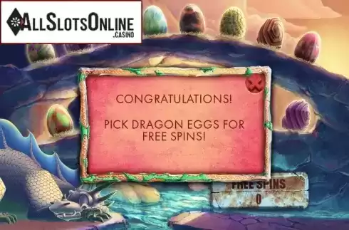 Free spins. Dragons Rock from Genesis