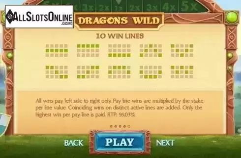 Screen6. Dragons Wild from Cayetano Gaming