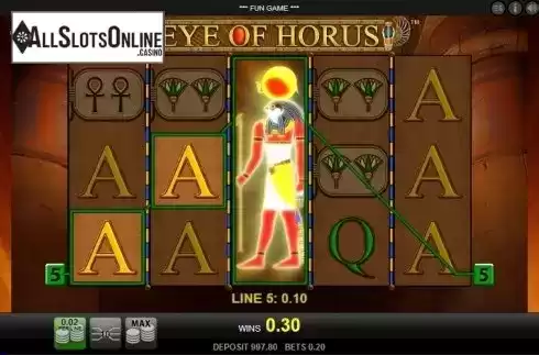 Screen 3. Eye of Horus (Reel Time Gaming) from Reel Time Gaming