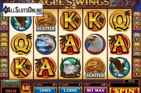 Screen4. Eagle's Wings from Microgaming