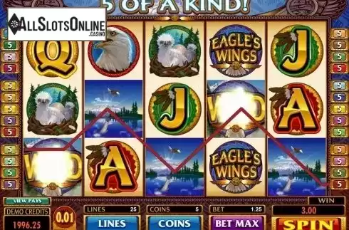 Screen5. Eagle's Wings from Microgaming