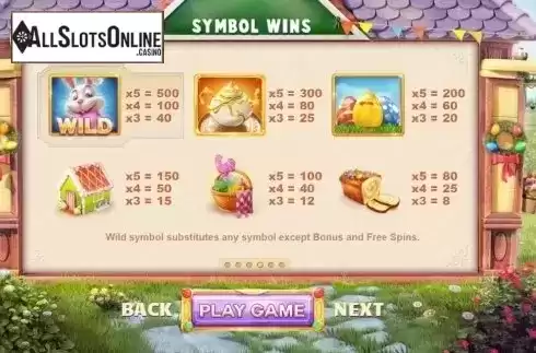 Screen2. Easter Money from Cayetano Gaming