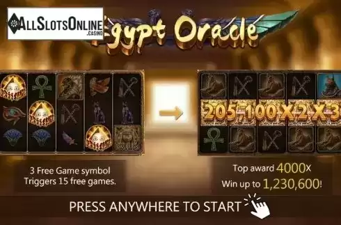 Start screen 1. Egypt Oracle from Dragoon Soft