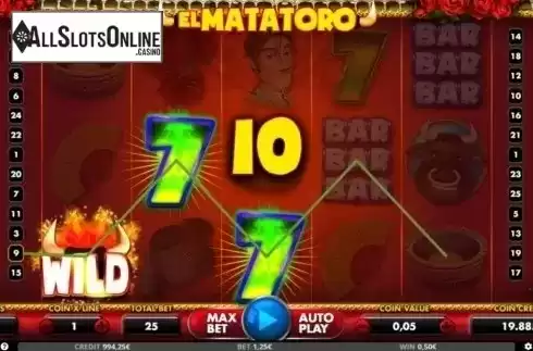 Win Screen. El Mata Toro from Capecod Gaming