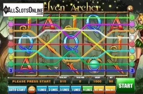 Reels screen. Elven Archer from GameX