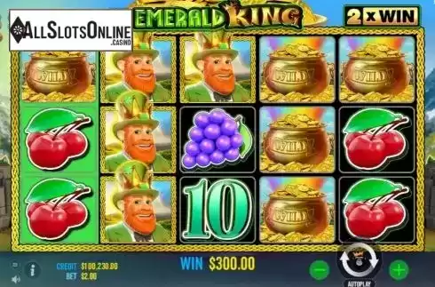 Win Screen 4. Emerald King from Reel Kingdom