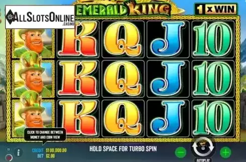 Reel Screen. Emerald King from Reel Kingdom