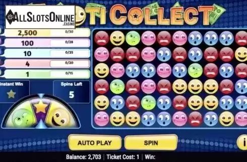 Game Screen 1. EmotiCollect from IGT