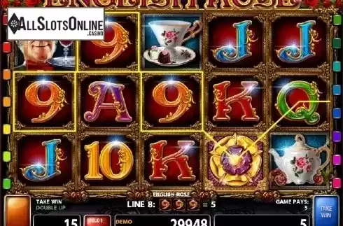 Screen 5. English Rose from Casino Technology