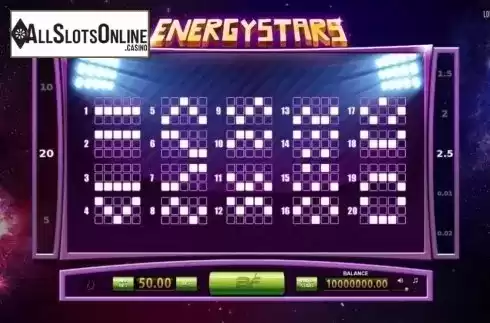 Screen5. Energy Stars from BF games