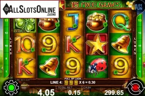 Win screen 3. Full Of Luck from Casino Technology
