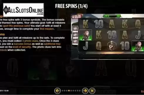 Free Spins 1-4. Five Raiders from GAMING1
