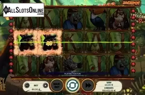 Win Screen. Fancy Jungle from Spinmatic