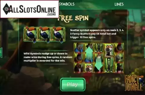 Free Spins. Fancy Jungle from Spinmatic