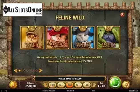 Features 1. Feline Fury from Play'n Go