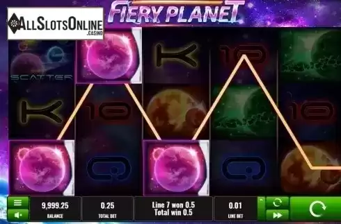 Win screen. Fiery Planet from Platipus