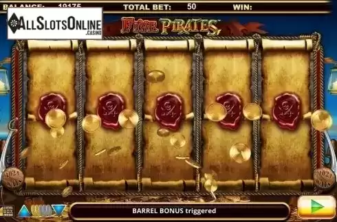 Screen 6. Five Pirates from Lightning Box