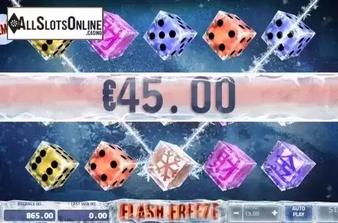 Win Screen 3. Flash Freeze from Air Dice