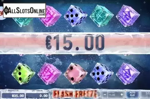 Win Screen 4. Flash Freeze from Air Dice