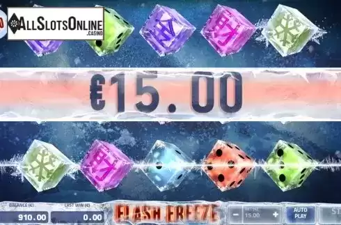 Win Screen. Flash Freeze from Air Dice