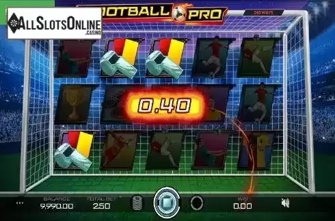 Win Screen. Football Pro from Caleta Gaming