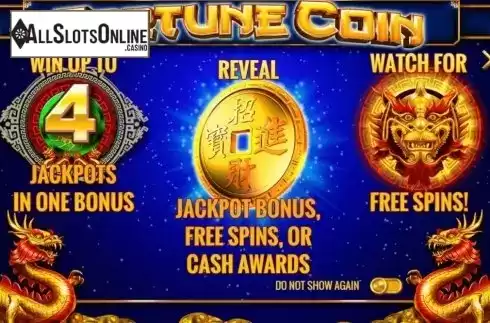 Start Screen. Fortune Coin from IGT