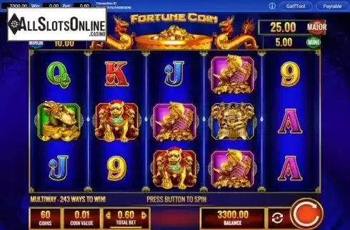 Reel Screen. Fortune Coin from IGT