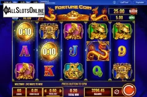 Win Screen 3. Fortune Coin from IGT