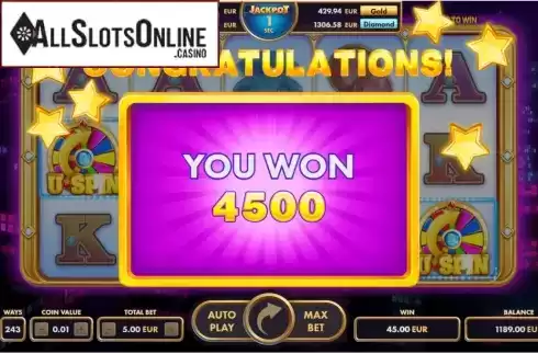 Win Screen 2. Fortune Cash from NetGame