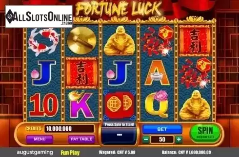 Reel Screen. Fortune Luck from August Gaming