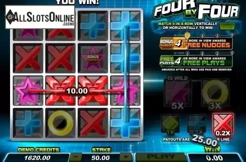 Screen 4. Four By Four from Microgaming