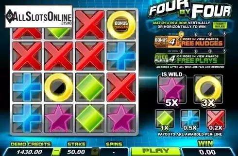 Screen 5. Four By Four from Microgaming