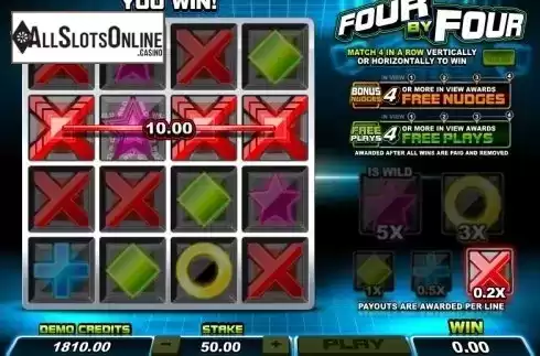 Screen 2. Four By Four from Microgaming