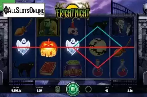 Win Screen. Fright Night from Caleta Gaming