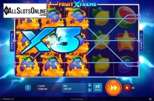 Multiplier Feature. Fruit Xtreme from Playson