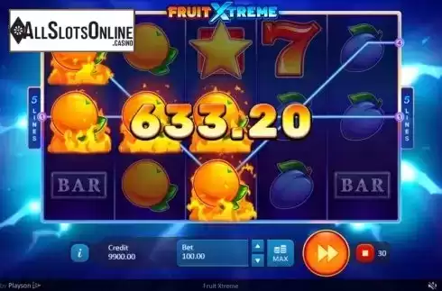 Win Screen 2. Fruit Xtreme from Playson