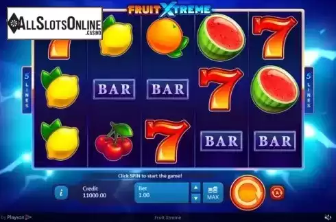 Reel Screen. Fruit Xtreme from Playson