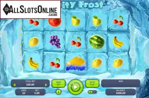 Game Workflow screen. Fruity Frost from Booongo