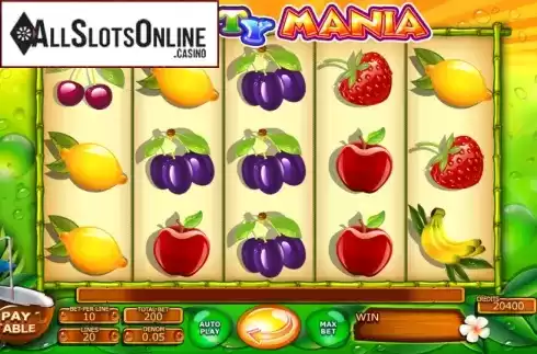 Game Workflow screen. Fruity Mania from Felix Gaming