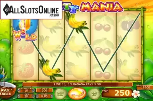 Win Screen. Fruity Mania from Felix Gaming
